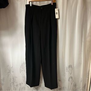 Rena Rowan New Black High-Waisted pleated Trousers. Size‎ 14